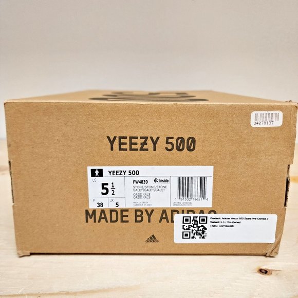 Adidas Yeezy 500 Stone Galet Men's Size 5.5 Worn Once - Picture 11 of 11